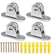 Small Pulley Block Silent Wall Ceiling Mount Pulley with Bearing Fixed Pulleys Wheel Loading 175 ...