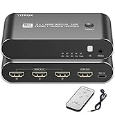 HDMI 2.1 Switch 8K@60Hz, 4K@144Hz, 4K@120Hz, HDMI Switcher 3 in 1 Out, Aluminum Shell, Compatible...