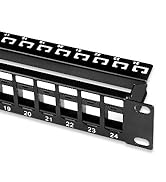 24 Port Blank Keystone Patch Panel