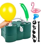 PCFING Balloon Pump Electric, Portable 3-in-1 Air Pump Inflator Blower Machine for Latex 260q Foi...