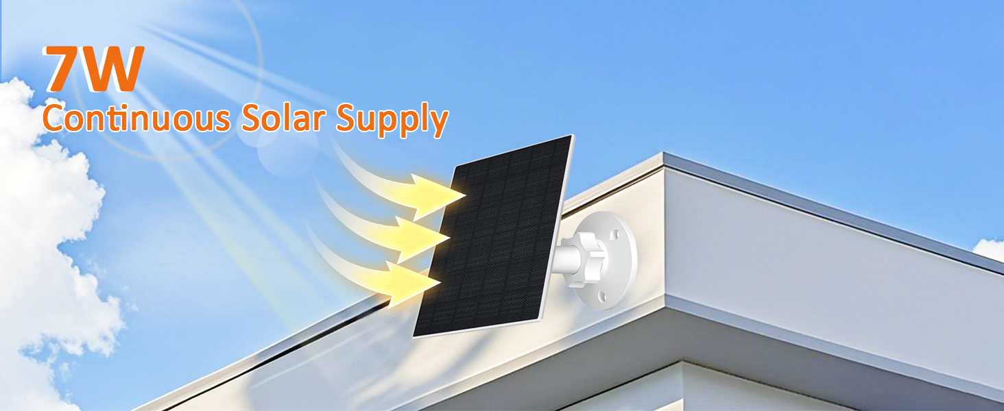Solar Panel for Security Camera