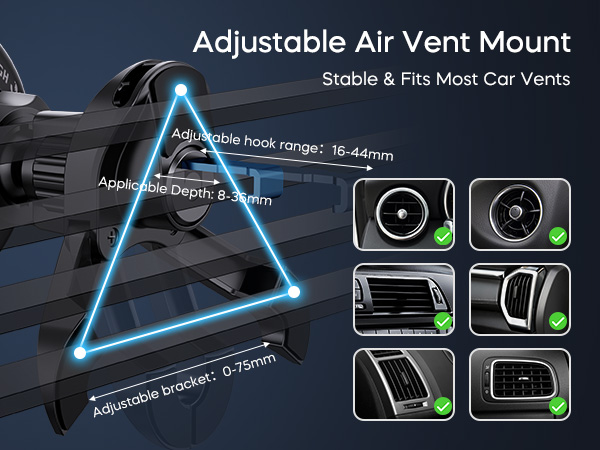 25W Car Wireless Charger, Magnetic Car Phone Holder