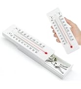 Dexspoeny Key Cabinet Outdoor, Key Lock Box, Thermometer Decorative Hide a Keys Lockbox for Outsi...