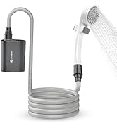 Dr.Prepare Portable Shower, Camping Shower Pump, 11000RPM Motor, 1.32gal/min Flow, Pressurized No...