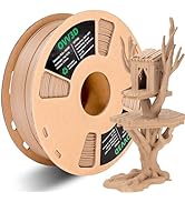 OVV3D Wood PLA Filament 1.75mm, Wood 3D Printer Filament, White Oak Wood Filament More Than 30% R...