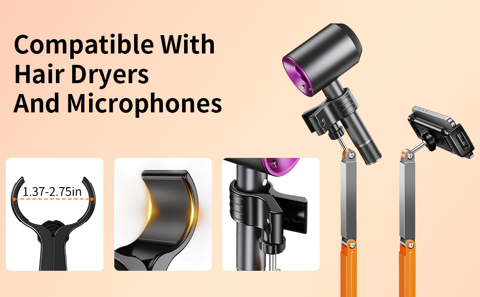 Hair dryer holder &amp;amp; universal for mobile phones and tablets