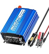 Kinverch 500W Continuous/1000W Peak Car Power Inverter DC 12V to AC 110V Adapter with 2 AC Outlet...