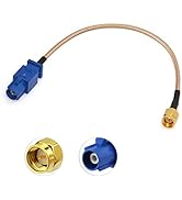 Bingfu Vehicle Car GPS Antenna Adapter Cable SMA Male to Fakra C Male Blue Coaxial Pigtail Cable ...