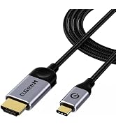 QGeeM USB C to HDMI Cable Adapter 10Ft 4K, USB Type C to HDMI Thunderbolt 3/4/5 Compatible for iP...