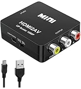 NEWCARE HDMI to RCA Converter for Old TV, 1080P HDMI to AV Converter, HDMI to 3RCA CVBs Composite...