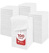 Orighty Microfiber Washcloths Bulk Towels Set 100 Pack, Highly Absorbent and Soft Feel Face Cloth...