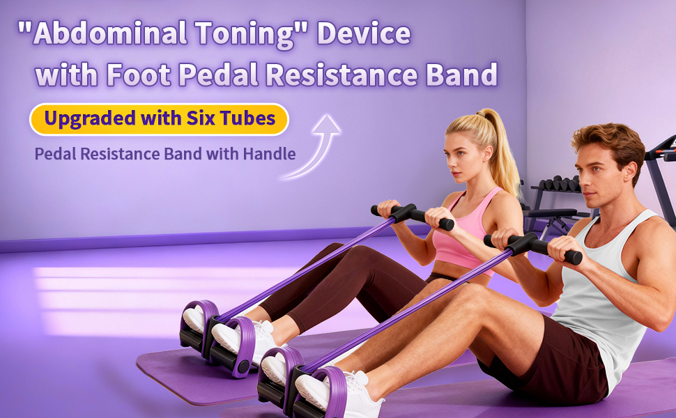 pedal resistance band with handle