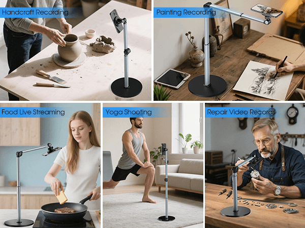 Overhead phone stand