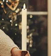 flameless taper candles