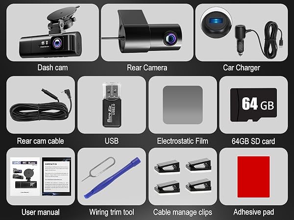 dash cam, front and rear dash cam, dual dash cam front and rear, mini dash cam