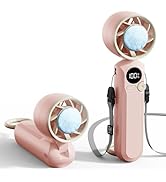 SIMUSI Foldable Handheld Fan with Cooling Compress, 1-100 Speed Adjustable, Portable Mini Fan wit...