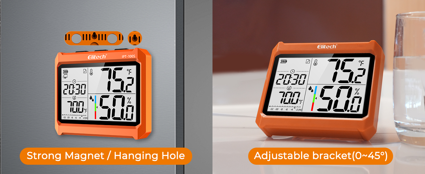 Adjustable bracket(0~45°) Strong Magnet Hanging Hole