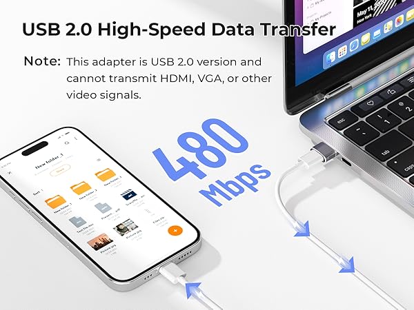 USB 2.0 High-Speed Data Transfer