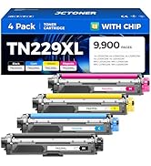 TN229XL Toner Cartridge Set 4-Pack Replacement for Brother TN-229XL TN229 XL MFC-L3720CDW MFC-L37...