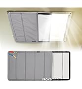 RVINGPRO Magnetic RV Window Shade 16"x25", Double-Side Foldable RV Vent Blackout Shade, Reflectiv...