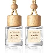 HoogaLife Car Air Freshener Diffuser 2 Pack Hanging Air Freshener Diffuser - Vanilla Cream Fragra...