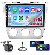 2+64GB Android 15 Car Radio for Toyota Camry 2006-2011 (Manual A/C) with Wireless CarPlay Android...
