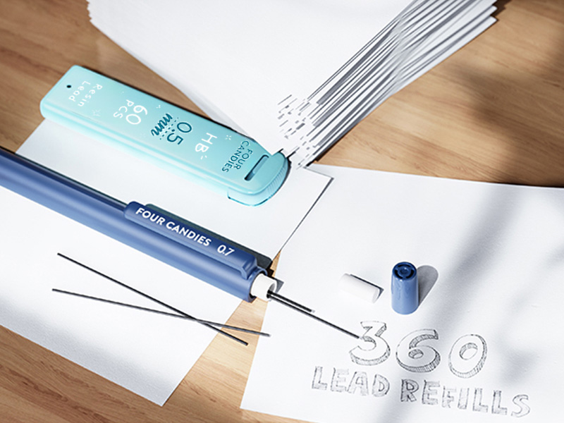 Four Candies Mechanical Pencil Set