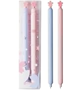 Kaco POPUP Gel Ink Pens 2 Pieces Sakura Series Black Ink Pens 0.5mm Fine Point