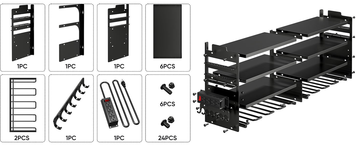 Power Tool Organizer Charging Station