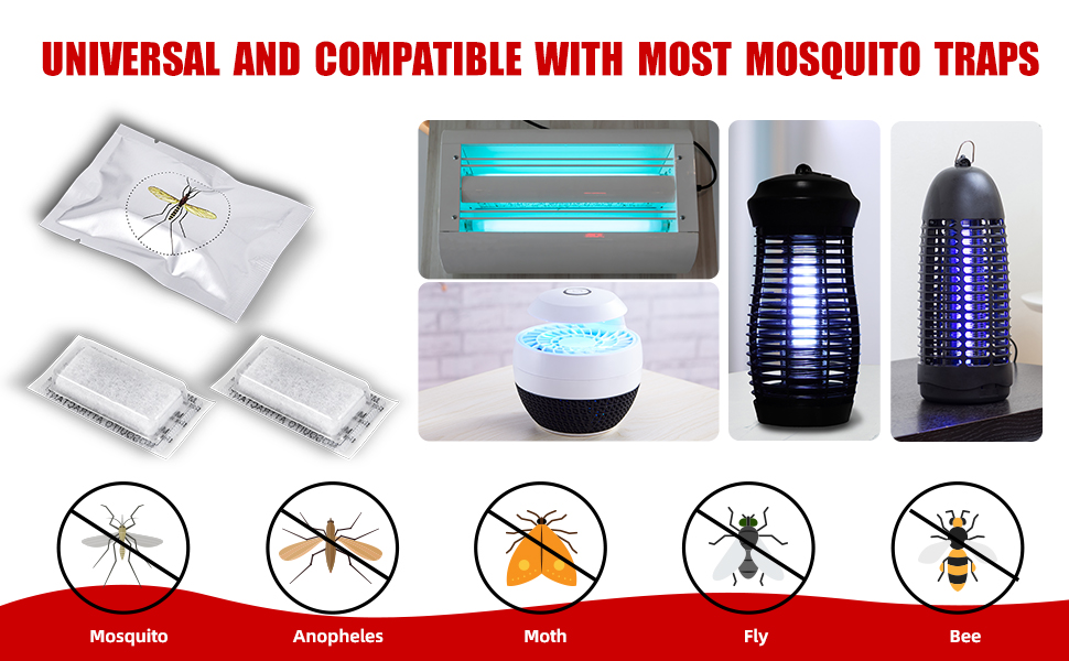 UNIVERSAL AND COMPATIBLE WITH MOST MOSQUITO TRAPS