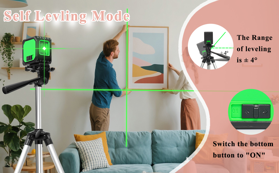 Laser level with tripod
