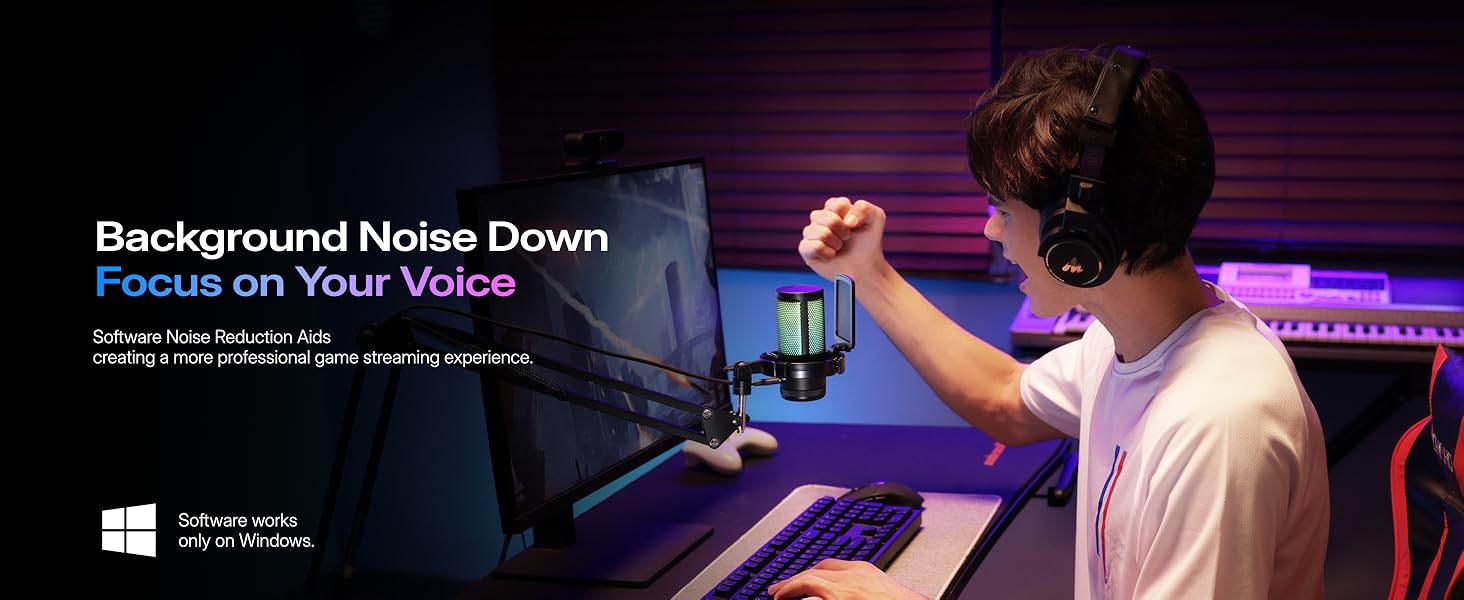 usb gaming microphone maono dgm20s