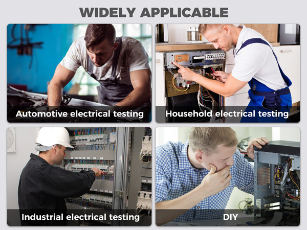 Automotive, Household, Industrial electrical testing, DIY