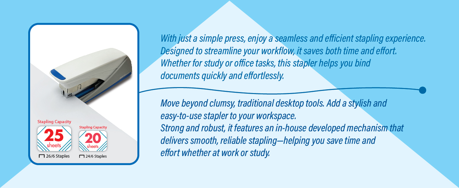 INOZTO Easy-Flat Stapler