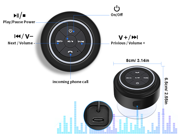 IP67 Waterproof with Suction Cup