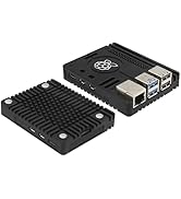 Geekworm N310 Ultra-Thin CNC Aluminum Alloy Passive Cooling GPIO Heatsink Case for Raspberry Pi 5...