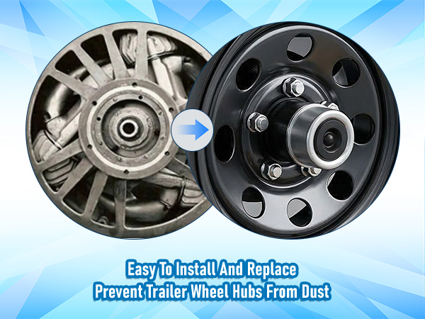 Trailer Axle Wheel Hub Dust Caps