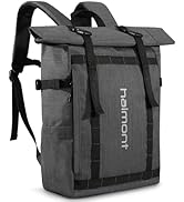 Haimont Rolltop Backpack for Men Women Water-Resistant Carry on Travel Backpack Casual Daypack wi...