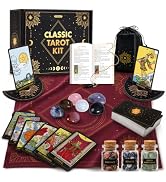 Wyspell Classic Tarot Kit - Tarot Cards Set for Beginners with Guide Book | Includes: 78-Card Tra...