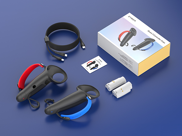 ZYBER Rechargeable Controller Grips for Meta Quest 3S/3 Accessories