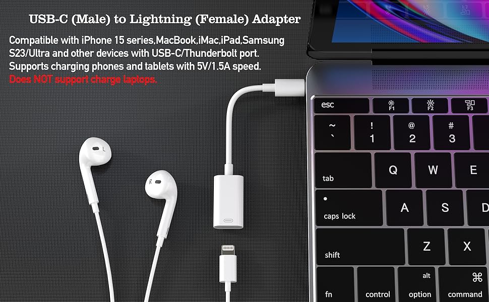 usb-c to lightning adapter