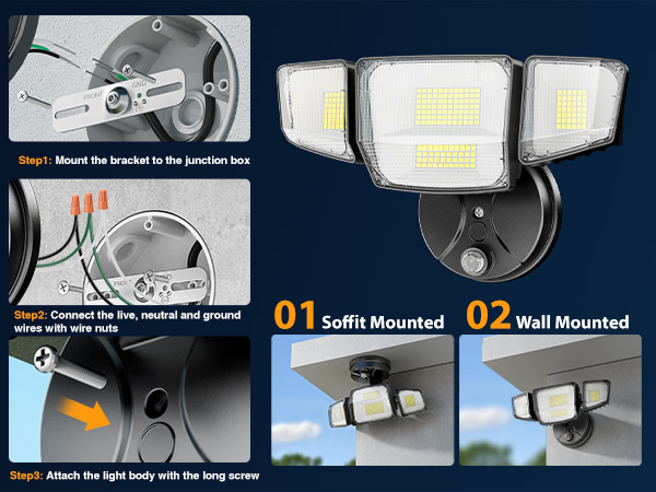 dusk to dawn flood lights outdoor