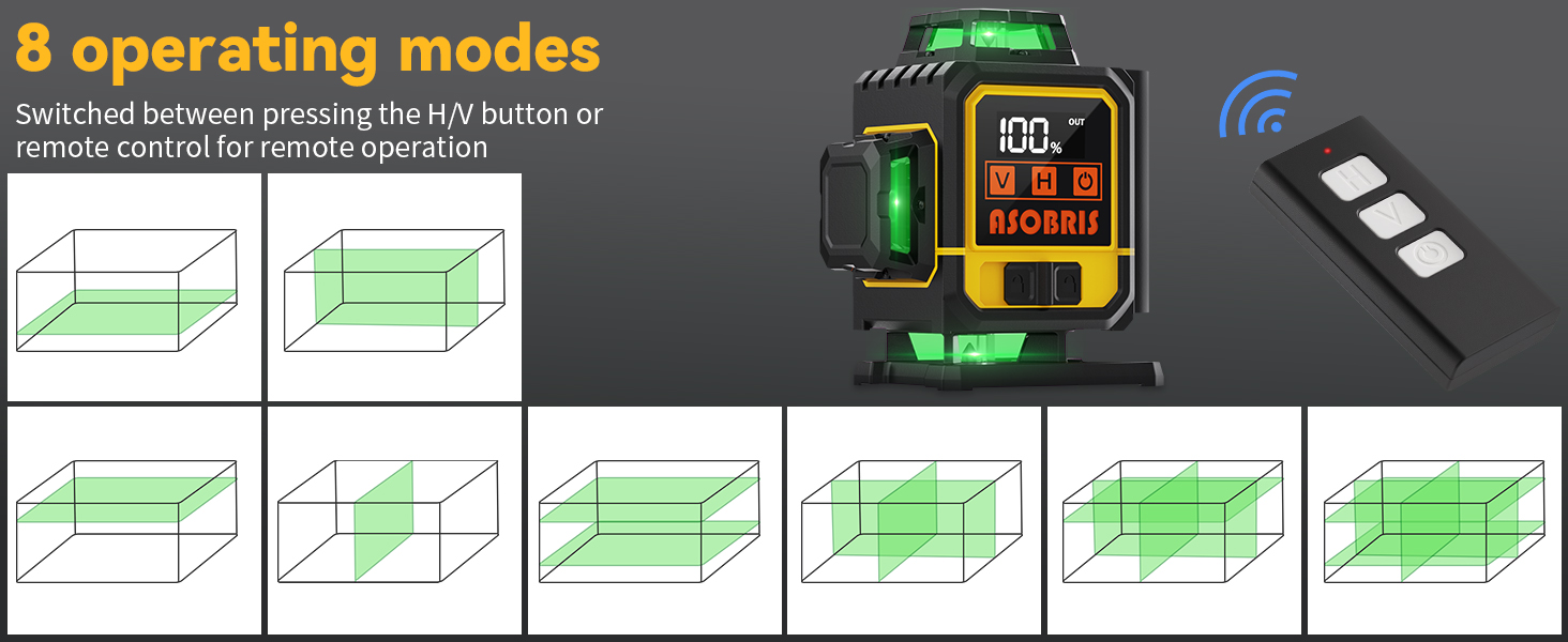 16 line laser level 360 self leveling with tripod