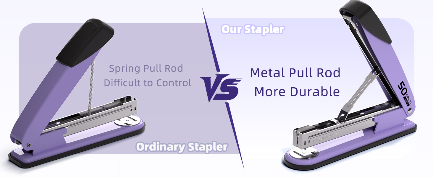 Compared with traditional staplers, the metal rods are more durable