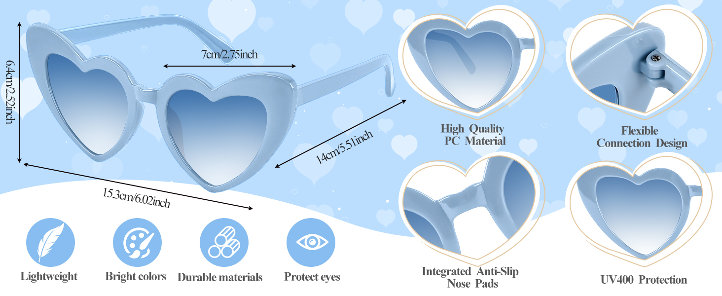 Love Vintage Heart Glasses