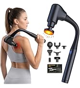 AERLANG Massager Gun with Heat Massage Gun with Extension Handle Fathers Day Gift for him Dad Bac...