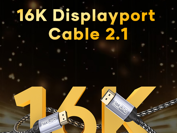 16K Displayport Cable.2.1