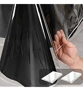 Hiasan Clear Plastic Tablecloth Rectangle 2 Pack, 54 x 80 Inch, 100% Waterproof Oilproof Stain Re...