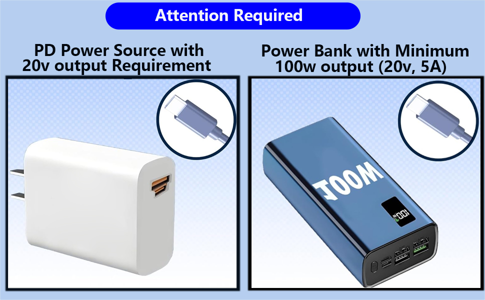 PD USB-C to DC Power Convertor cable