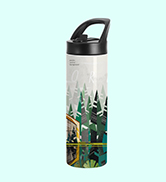 PYD Life Sublimation Tumblers Blanks Cups Water Bottle White 20 OZ Skinny Straight Sports Bottles...
